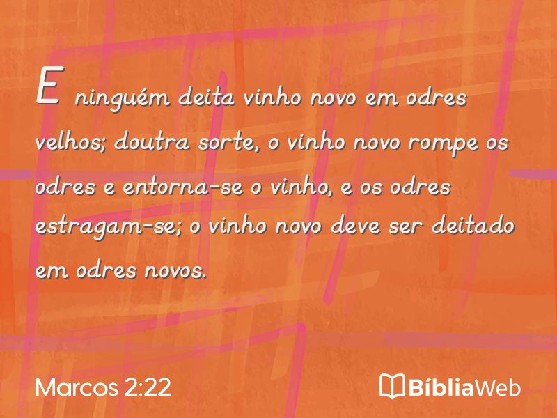 Marcos 2:22 em imagem para compartilhar