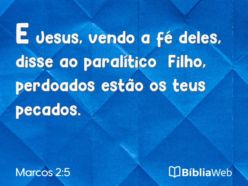 Marcos 2:5 em imagem para compartilhar
