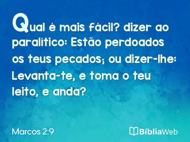 Marcos 2:9 em imagem para compartilhar
