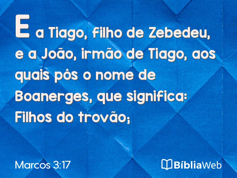 Marcos 3:17 em imagem para compartilhar