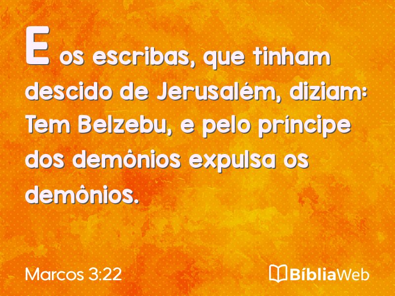 Marcos 3:22 em imagem para compartilhar
