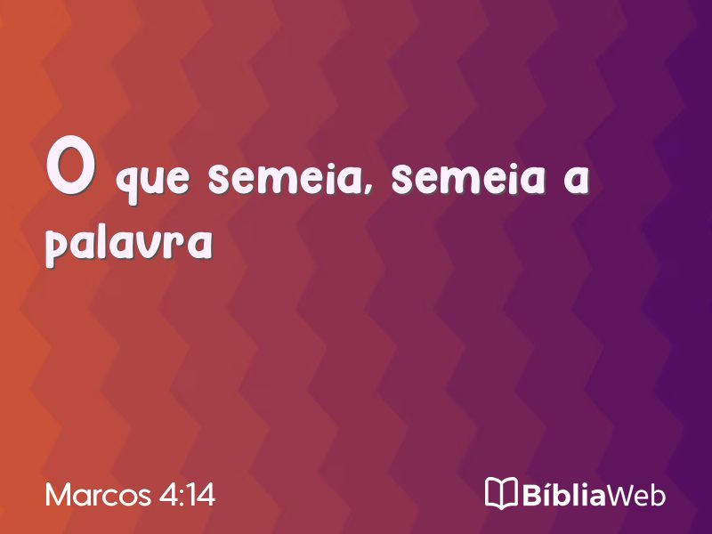 Marcos 4:14 em imagem para compartilhar