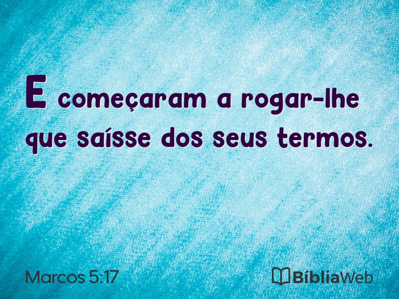 Marcos 5:17 em imagem para compartilhar