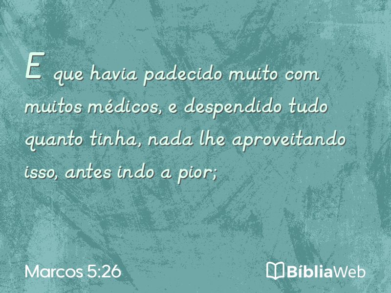 Marcos 5:26 em imagem para compartilhar