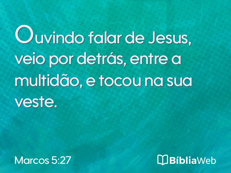 Marcos 5:27 em imagem para compartilhar