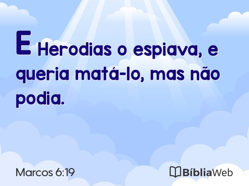 Marcos 6:19 em imagem para compartilhar