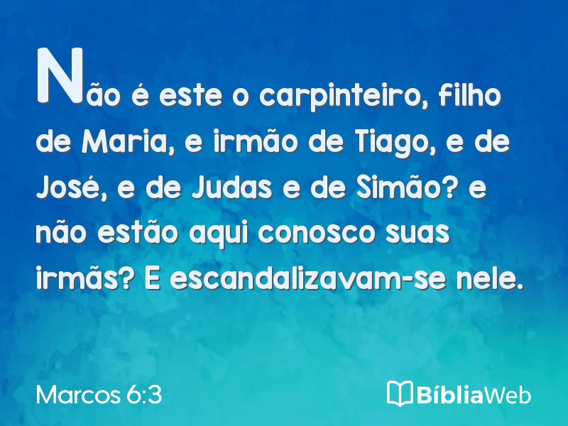 Marcos 6:3 em imagem para compartilhar