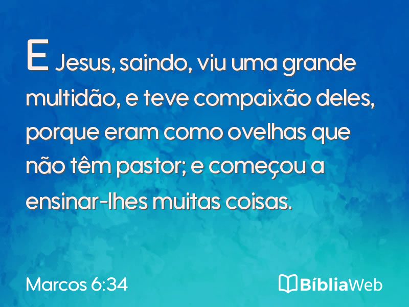 Marcos 6:34 em imagem para compartilhar