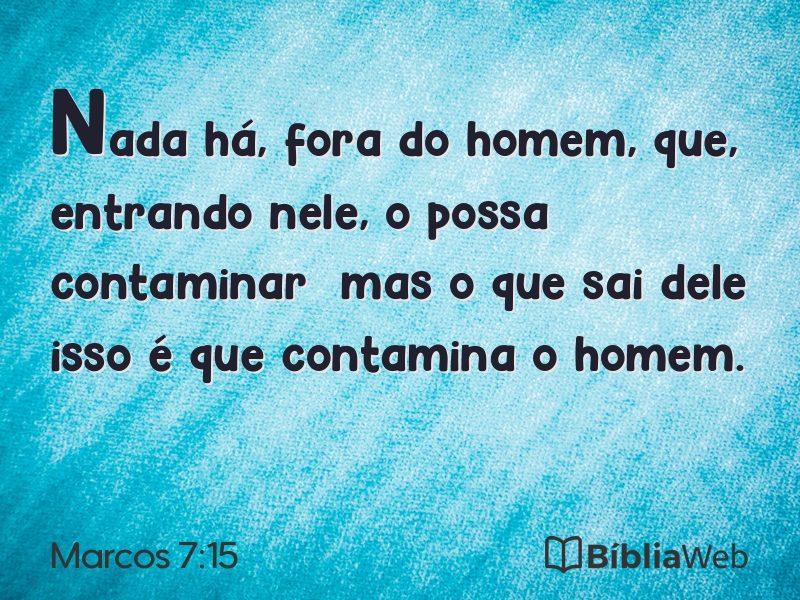 Marcos 7:15 em imagem para compartilhar