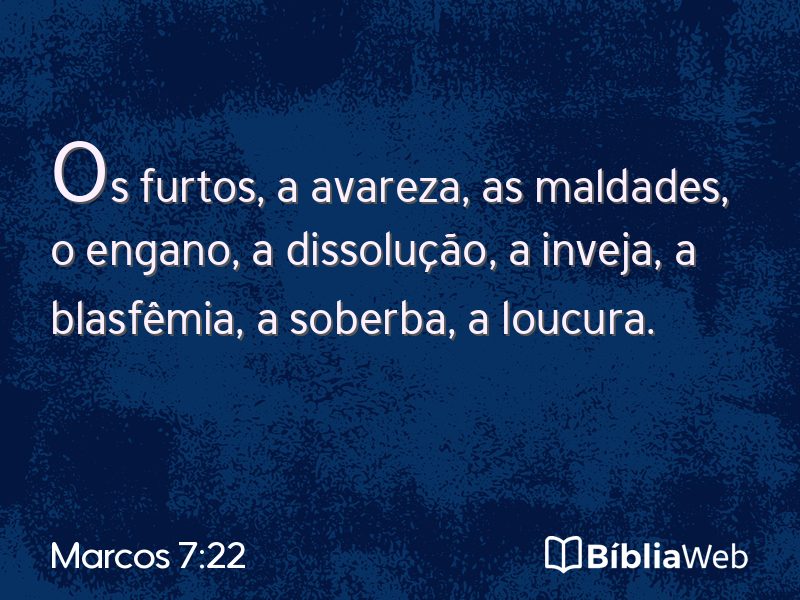 Marcos 7:22 em imagem para compartilhar