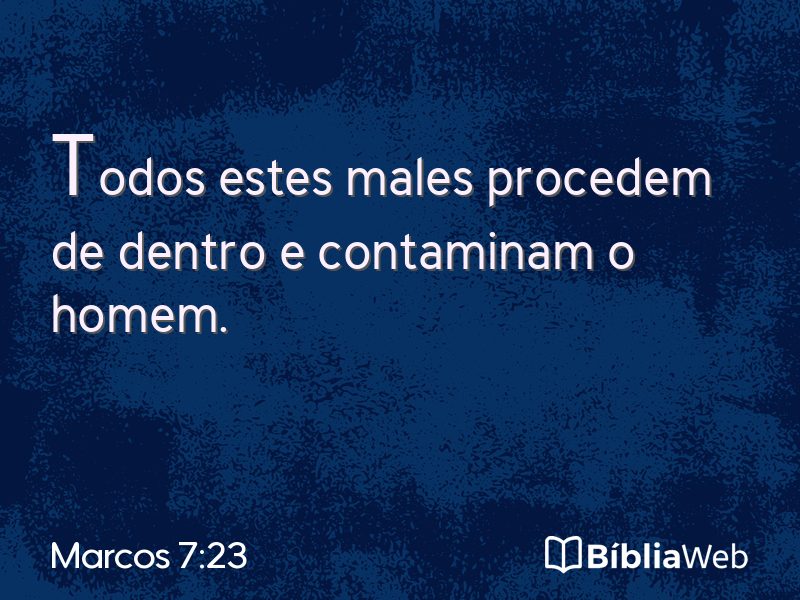 Marcos 7:23 em imagem para compartilhar