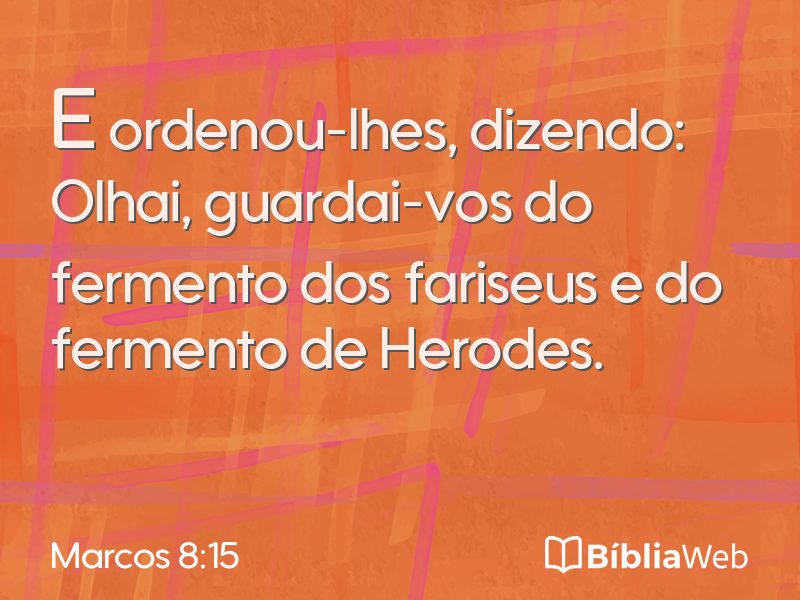 Marcos 8:15 em imagem para compartilhar