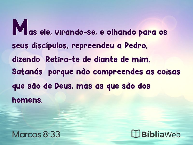 Marcos 8:33 em imagem para compartilhar