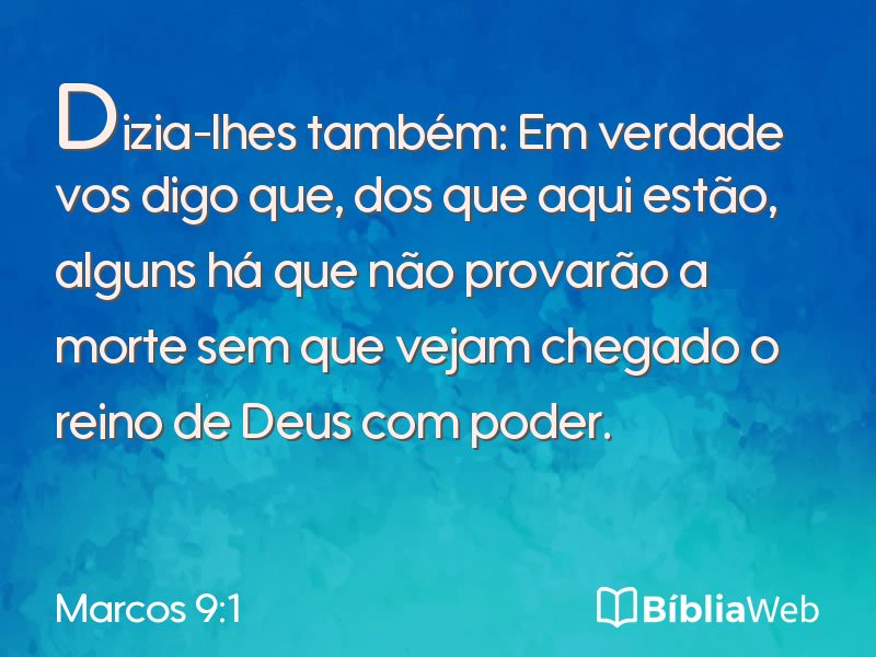 Marcos 9:1 em imagem para compartilhar