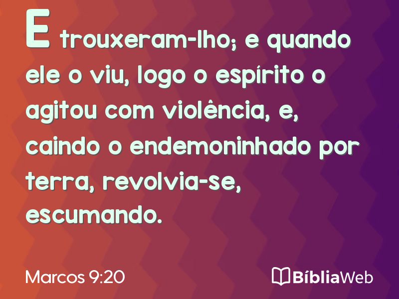 Marcos 9:20 em imagem para compartilhar