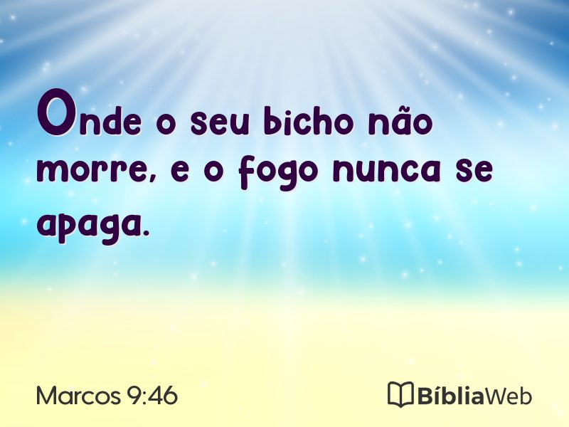 Marcos 9:46 em imagem para compartilhar