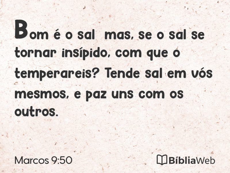 Marcos 9:50 em imagem para compartilhar