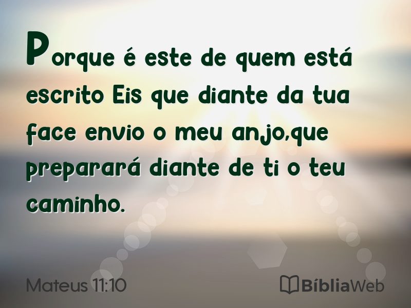 Mateus 11:10 em imagem para compartilhar