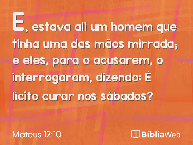 Mateus 12:10 em imagem para compartilhar