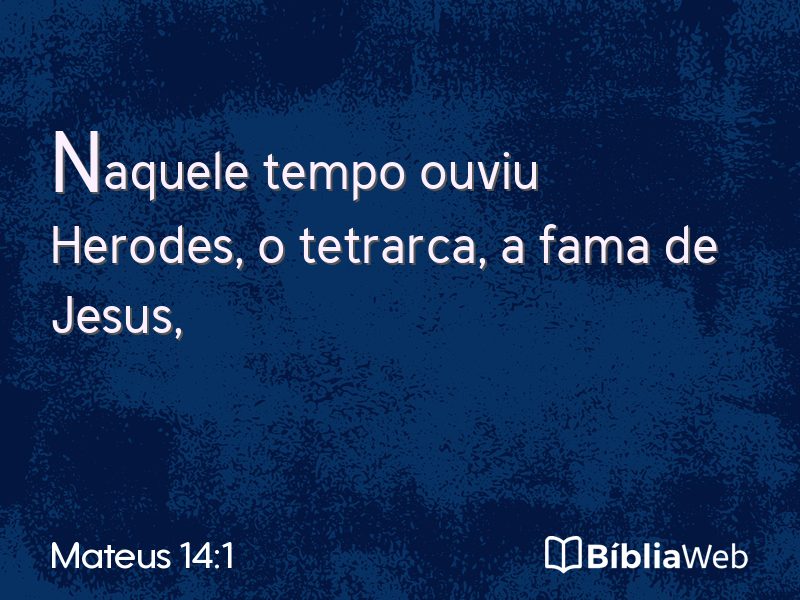 Mateus 14:1 em imagem para compartilhar