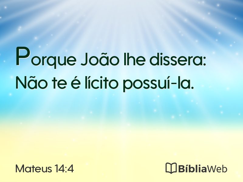 Mateus 14:4 em imagem para compartilhar