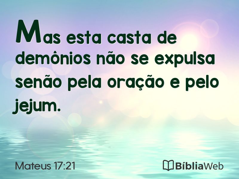 Mateus 17:21 em imagem para compartilhar