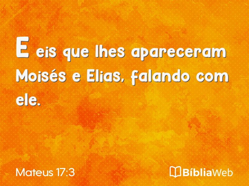 Mateus 17:3 em imagem para compartilhar