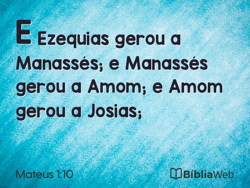 Mateus 1:10 em imagem para compartilhar
