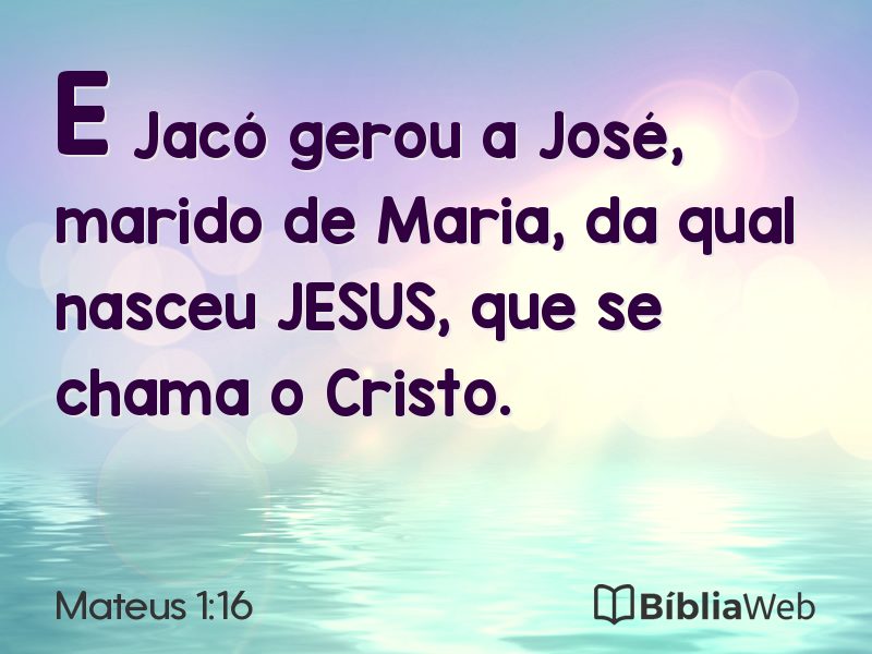 Mateus 1:16 em imagem para compartilhar