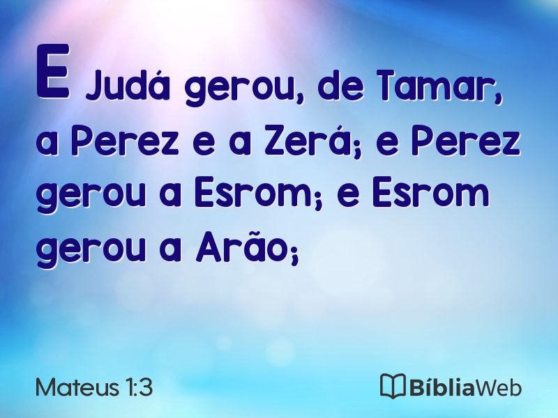 Mateus 1:3 em imagem para compartilhar