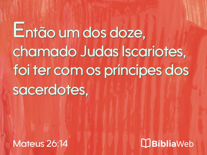 Mateus 26:14 em imagem para compartilhar