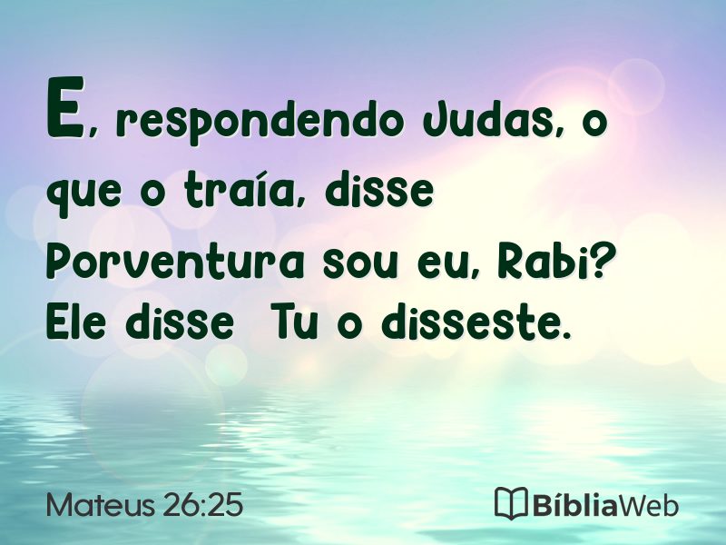 Mateus 26:25 em imagem para compartilhar