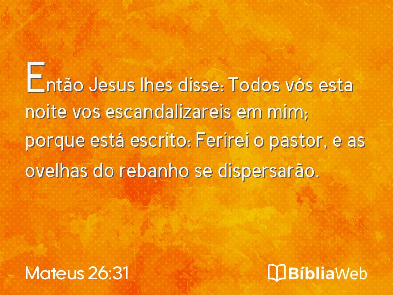 Mateus 26:31 em imagem para compartilhar