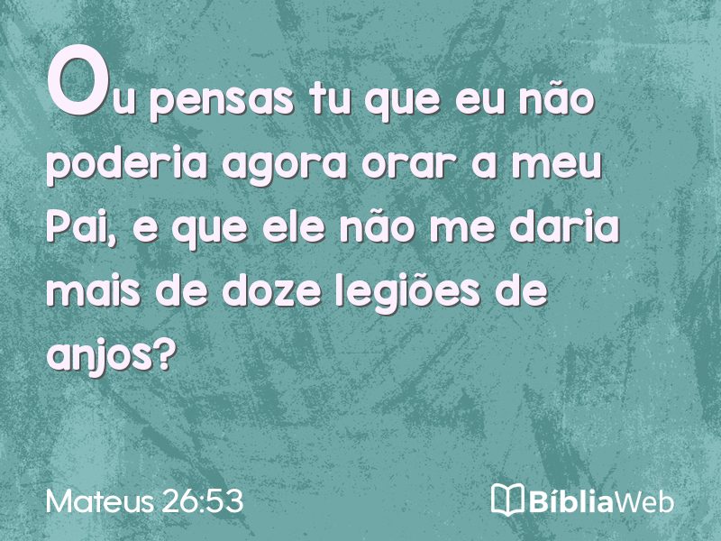 Mateus 26:53 em imagem para compartilhar
