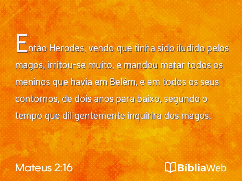 Mateus 2:16 em imagem para compartilhar