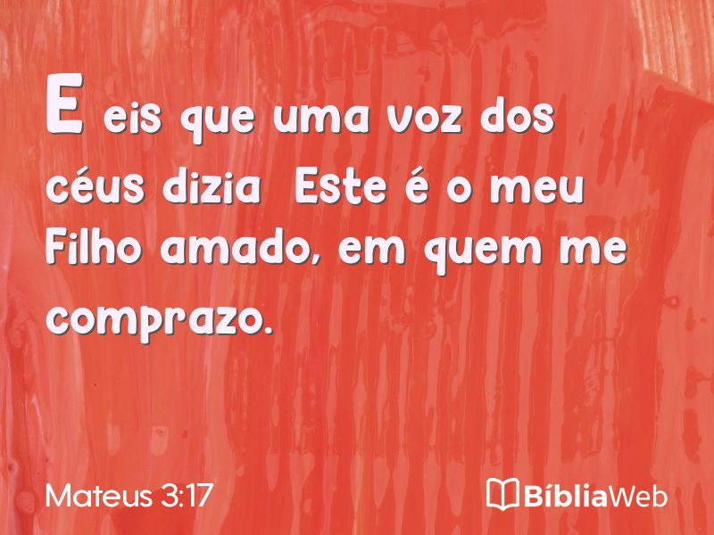Mateus 3:17 em imagem para compartilhar