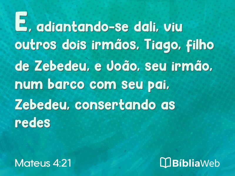 Mateus 4:21 em imagem para compartilhar