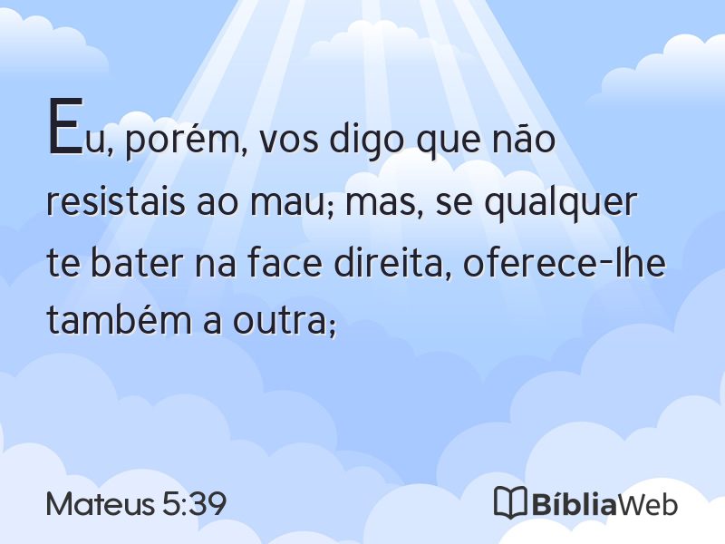 Mateus 5:39 em imagem para compartilhar