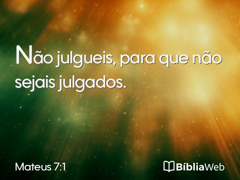 Mateus 7:1 em imagem para compartilhar