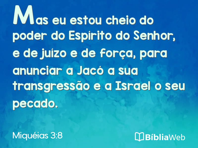 Miquéias 3:8 em imagem para compartilhar