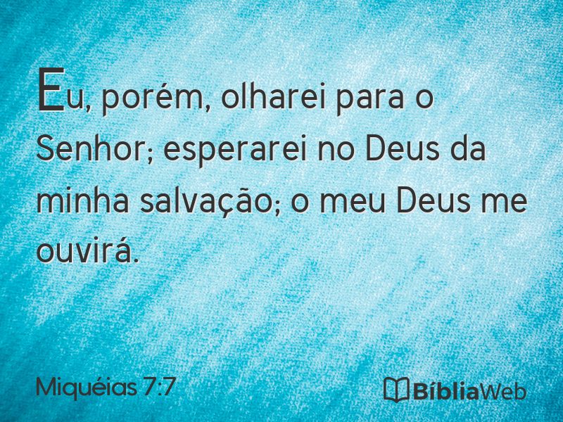 Miquéias 7:7 em imagem para compartilhar