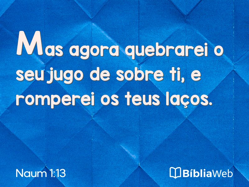 Naum 1:13 em imagem para compartilhar