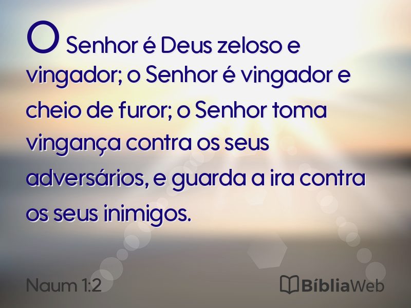 Naum 1:2 em imagem para compartilhar