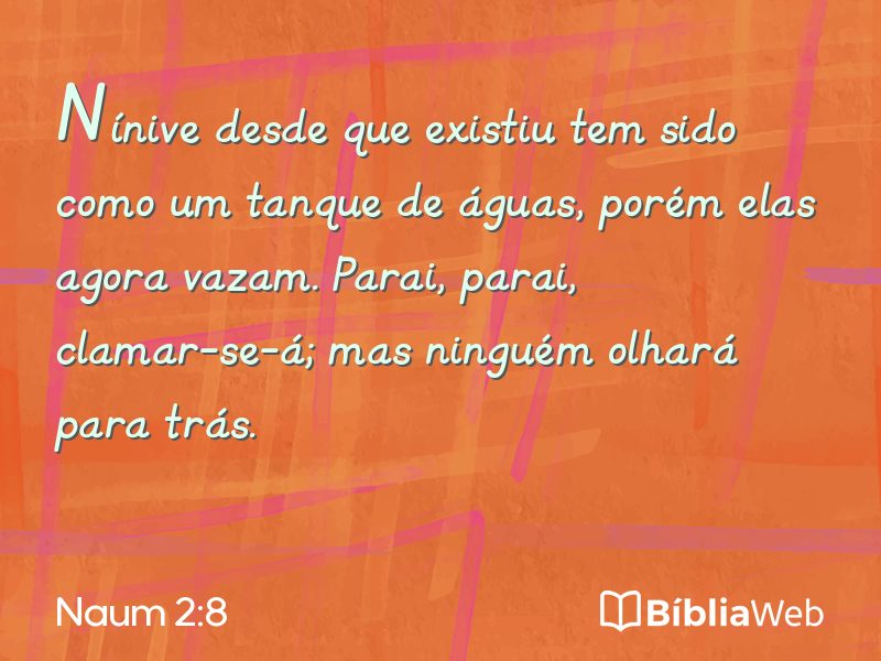 Naum 2:8 em imagem para compartilhar