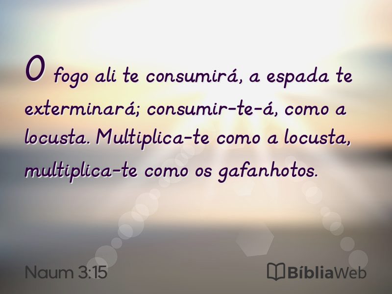 Naum 3:15 em imagem para compartilhar