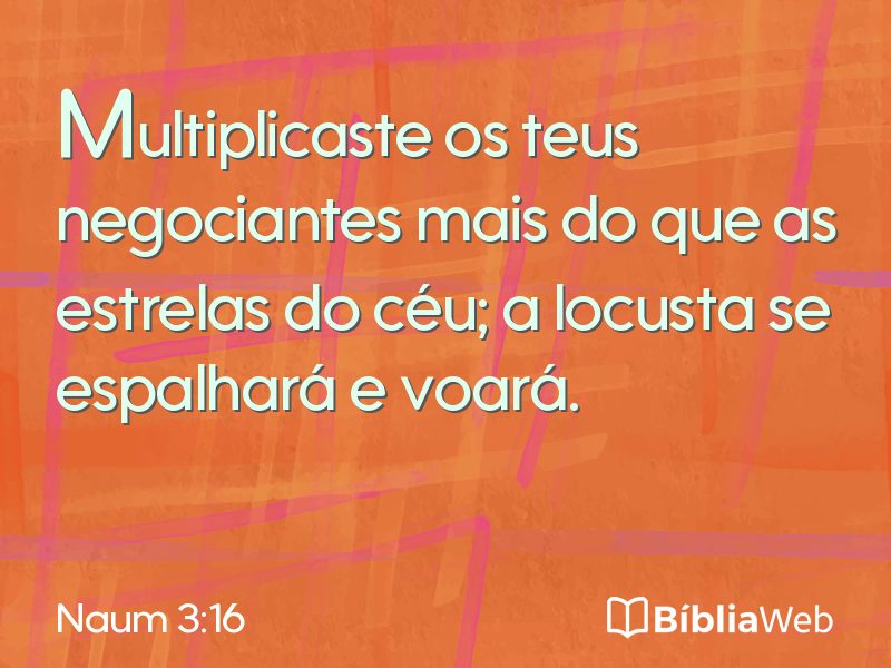 Naum 3:16 em imagem para compartilhar