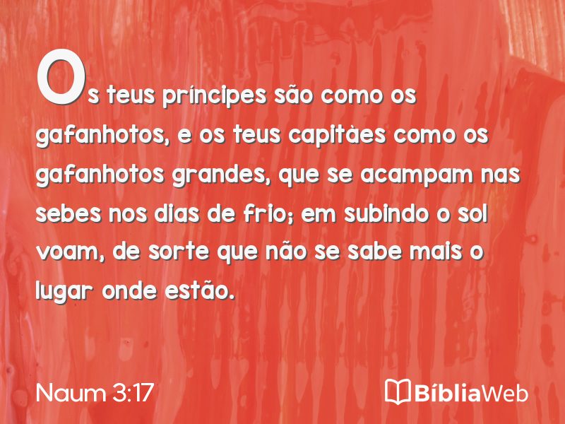 Naum 3:17 em imagem para compartilhar
