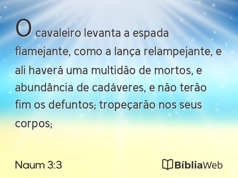 Naum 3:3 em imagem para compartilhar