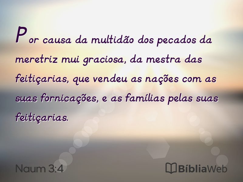 Naum 3:4 em imagem para compartilhar