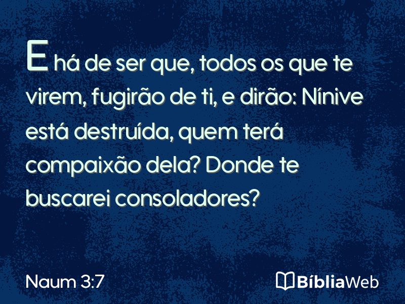 Naum 3:7 em imagem para compartilhar